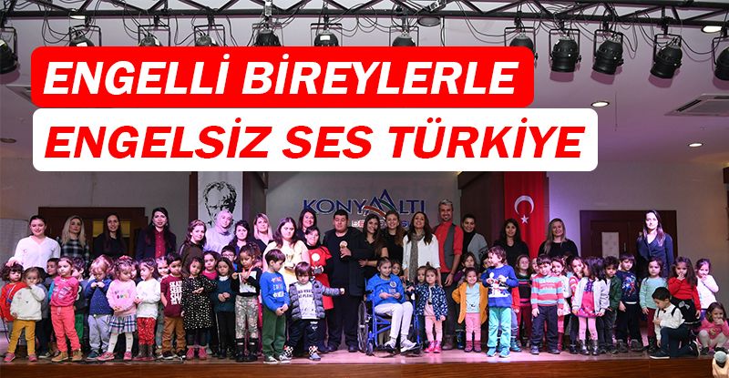 Minik öğrencilerden “Engelsiz Ses Türkiye” etkinliği